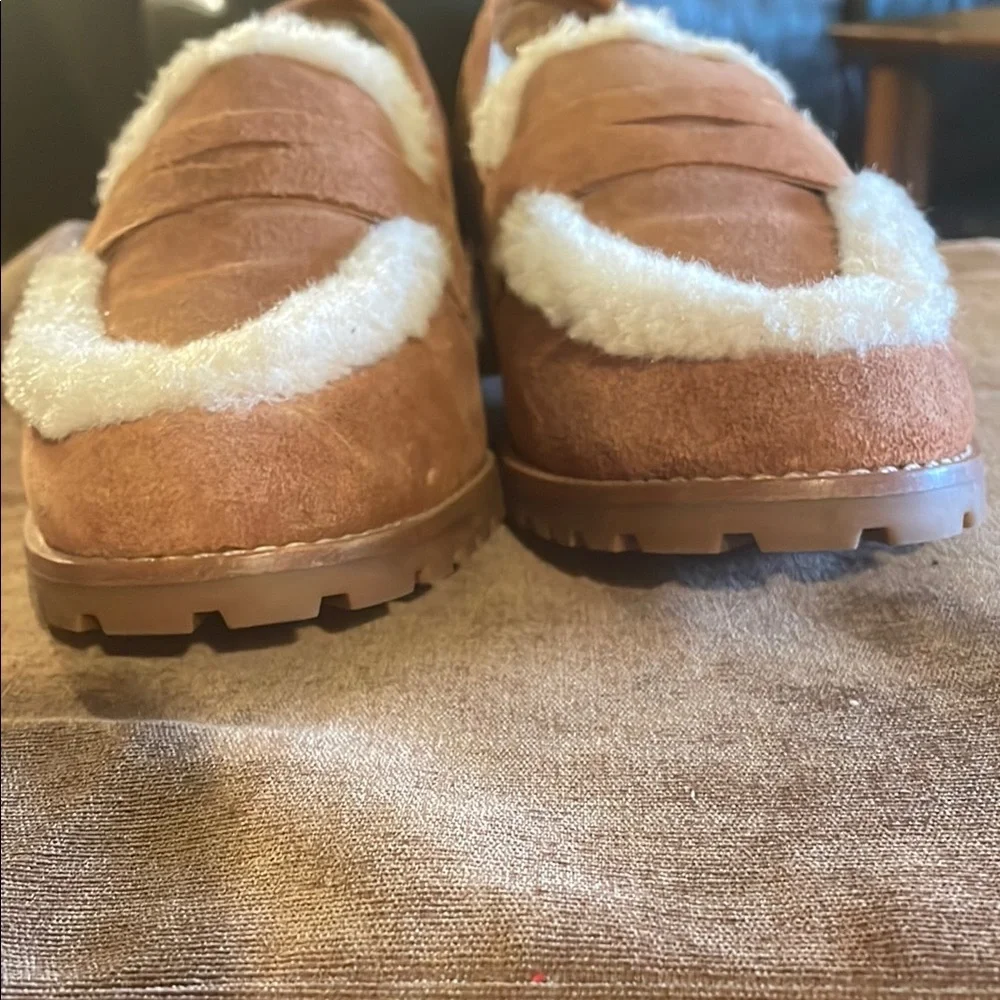 Talbots Cassidy Sherpa Suede Loafers - Picture 6 of 8